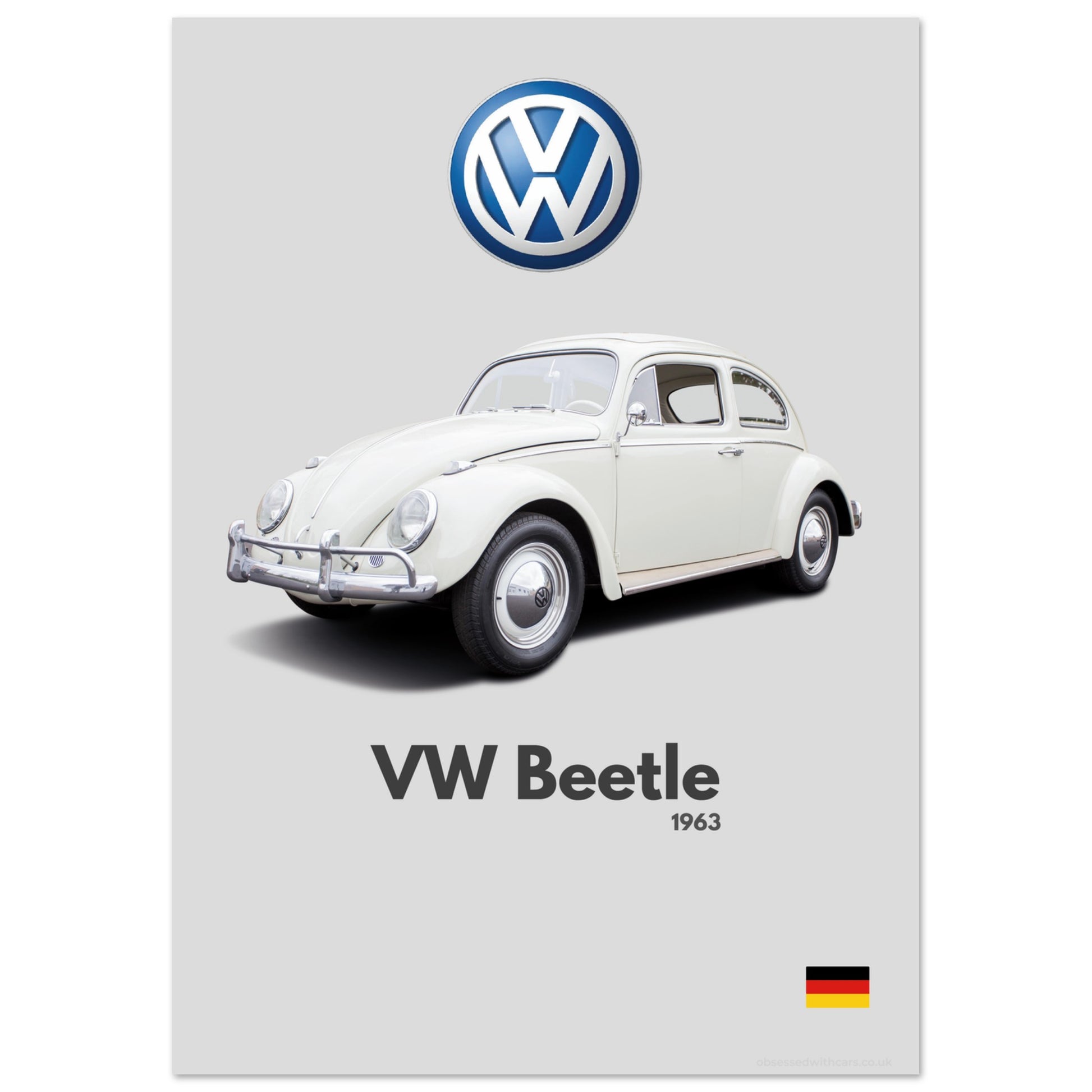 Volkswagen Beetle Poster - Minimalist Collection