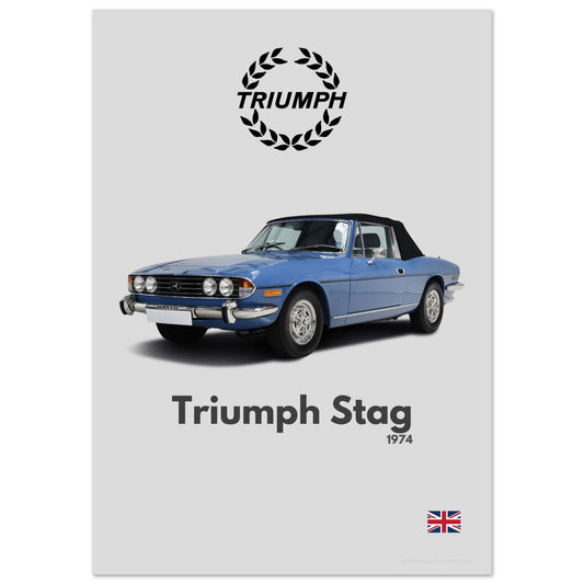 Triumph Stag Poster - Minimalist Collection