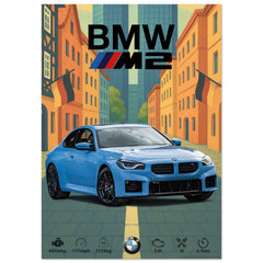111 BMW M2 G87 Poster - Abstract Collection