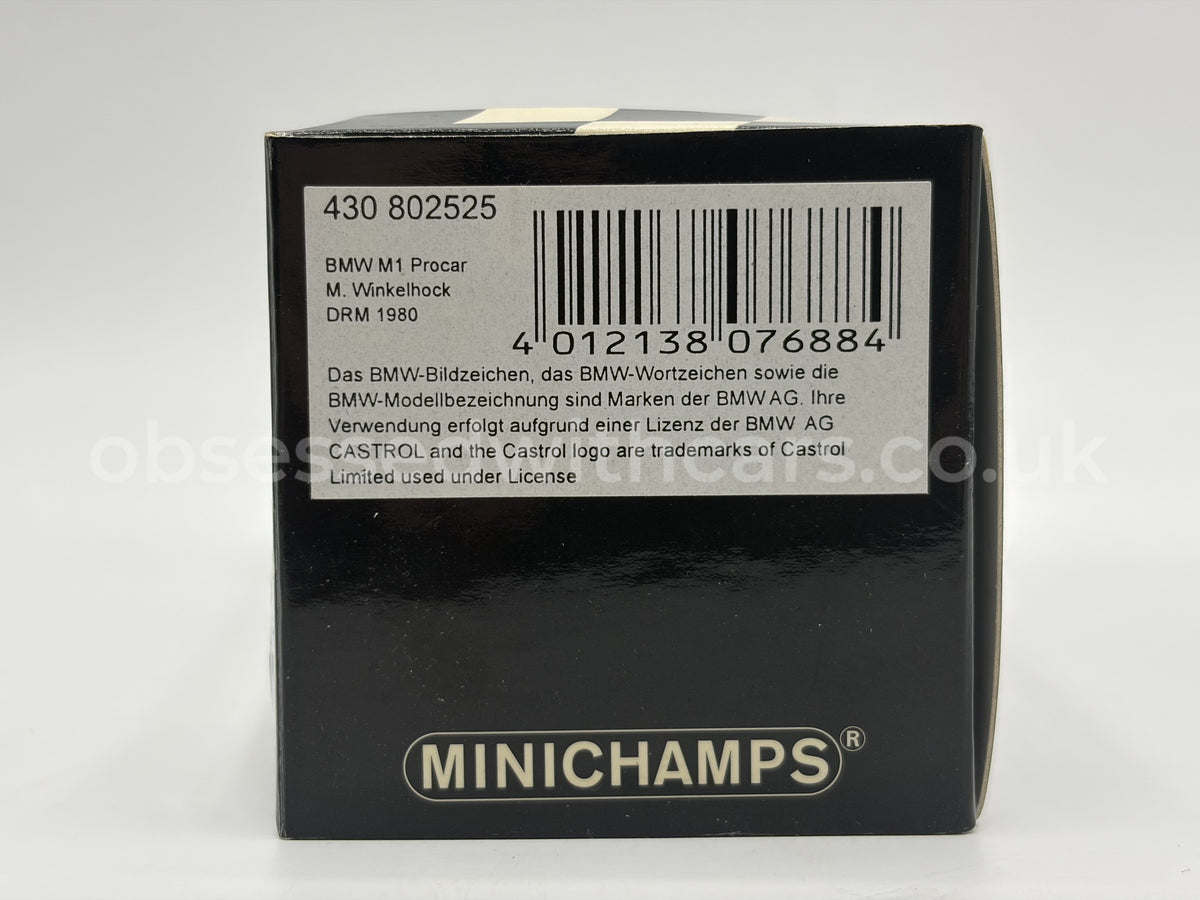 1/43 1980 BMW M1 - Manfred Winkelhock - DRM - Minichamps | Model Car