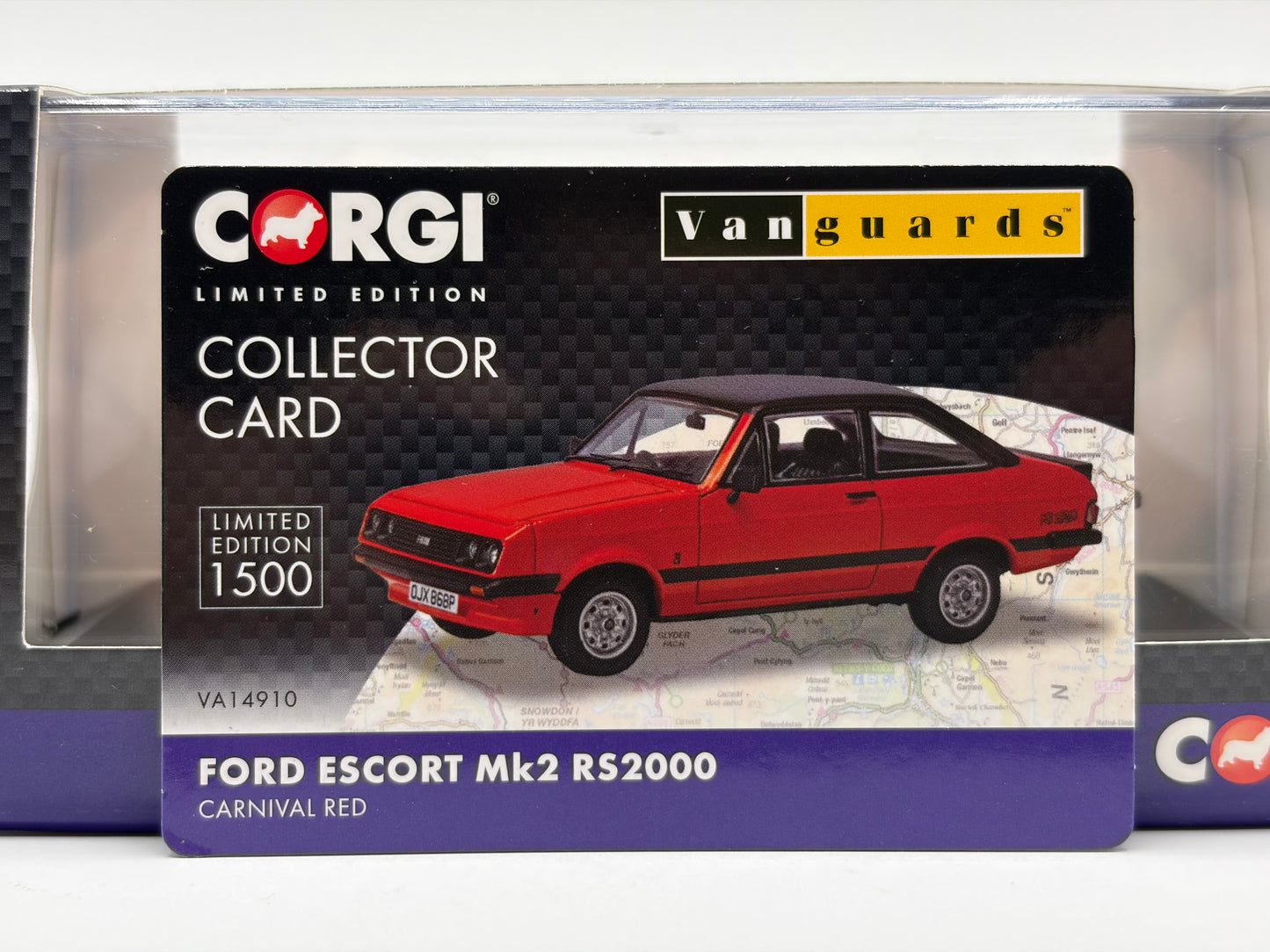 1/43 1976 Ford Escort MK2 RS2000 - Carnival Red | Corgi Vanguards | Model Car