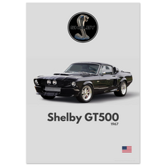080 Shelby GT500 Poster - Minimalist Collection