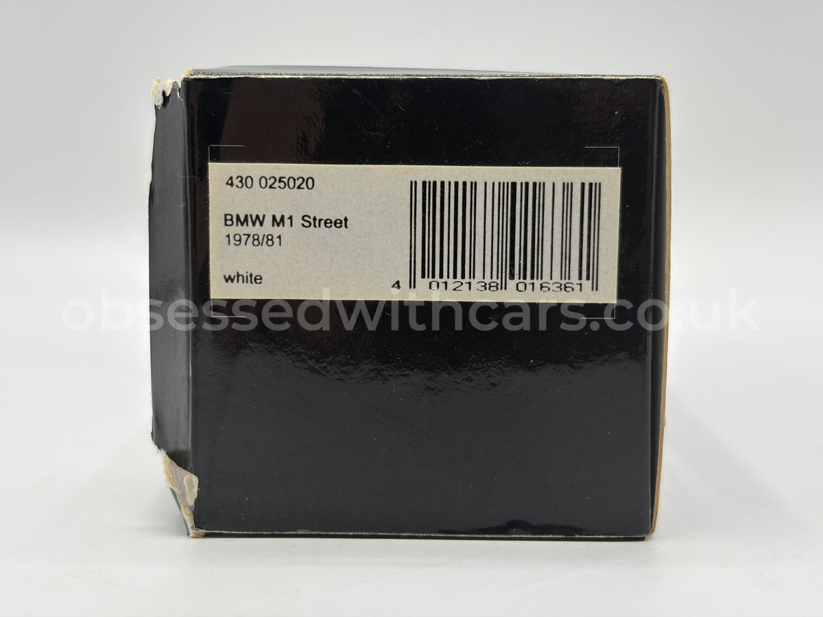1/43 1978 BMW M1 Street - White - Minichamps | Model Car