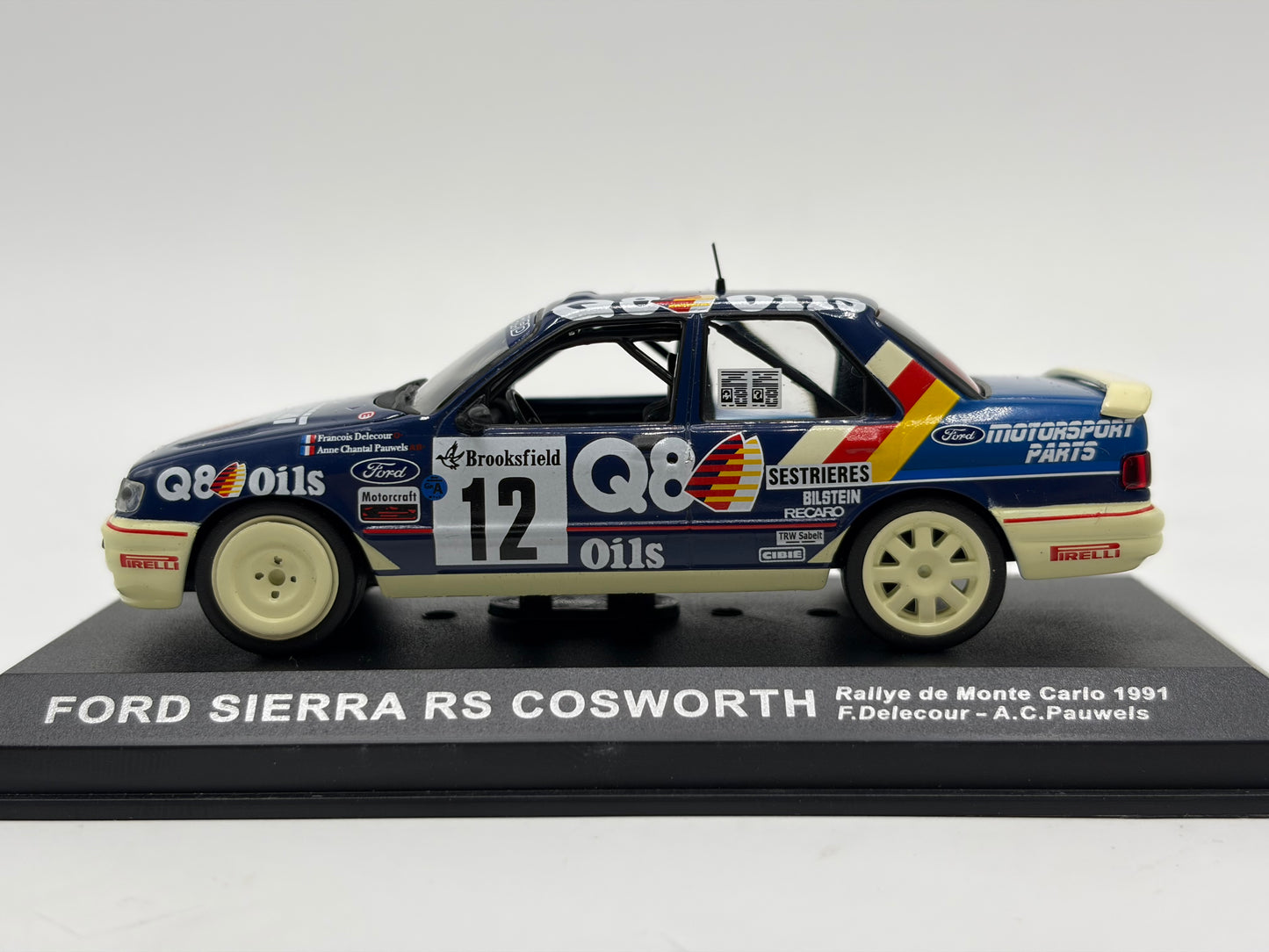 1/43 1991 Ford Sierra RS Cosworth - Monte Carlo Rally - Delecour / Pauwels | Model Rally Car