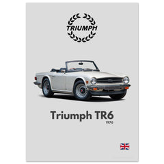 383 Triumph TR6 Poster - Minimalist Collection