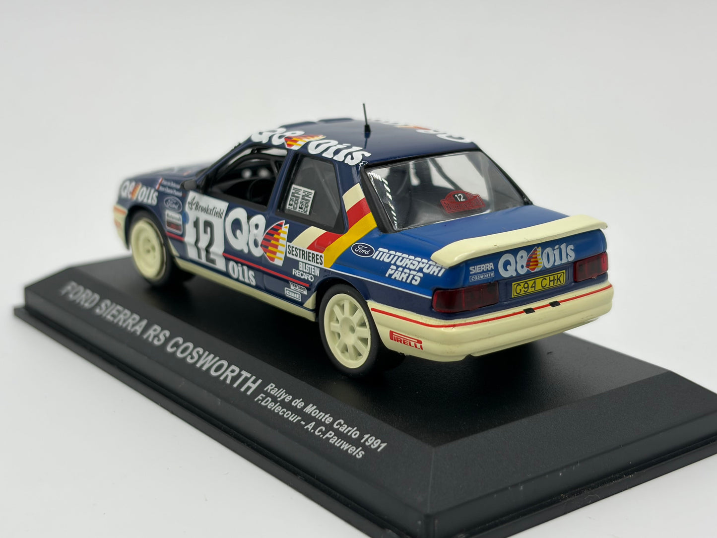 1/43 1991 Ford Sierra RS Cosworth - Monte Carlo Rally - Delecour / Pauwels | Model Rally Car