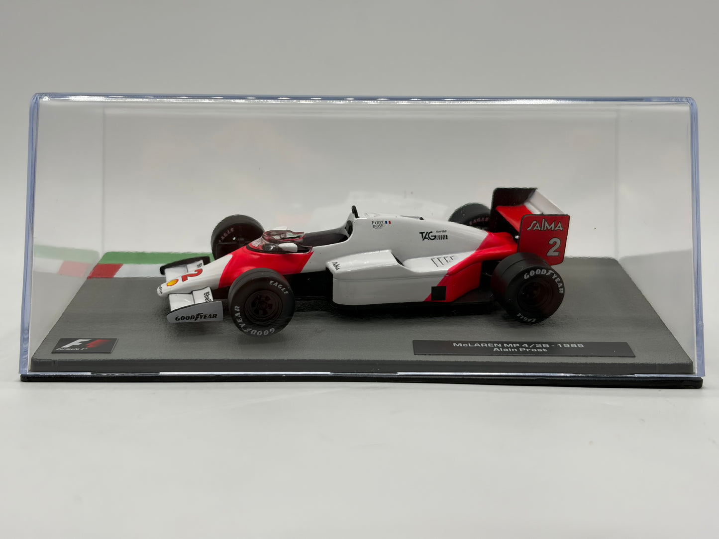 1/43 1985 McLaren MP4/2B – Alain Prost | Model F1 Car