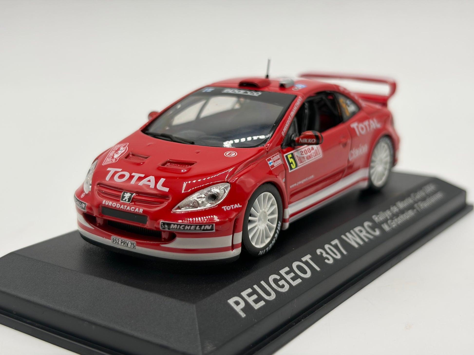 1/43 2004 Peugeot 307 WRC - Monte Carlo Rally - Grönholm / Rautiainen | Model Rally Car