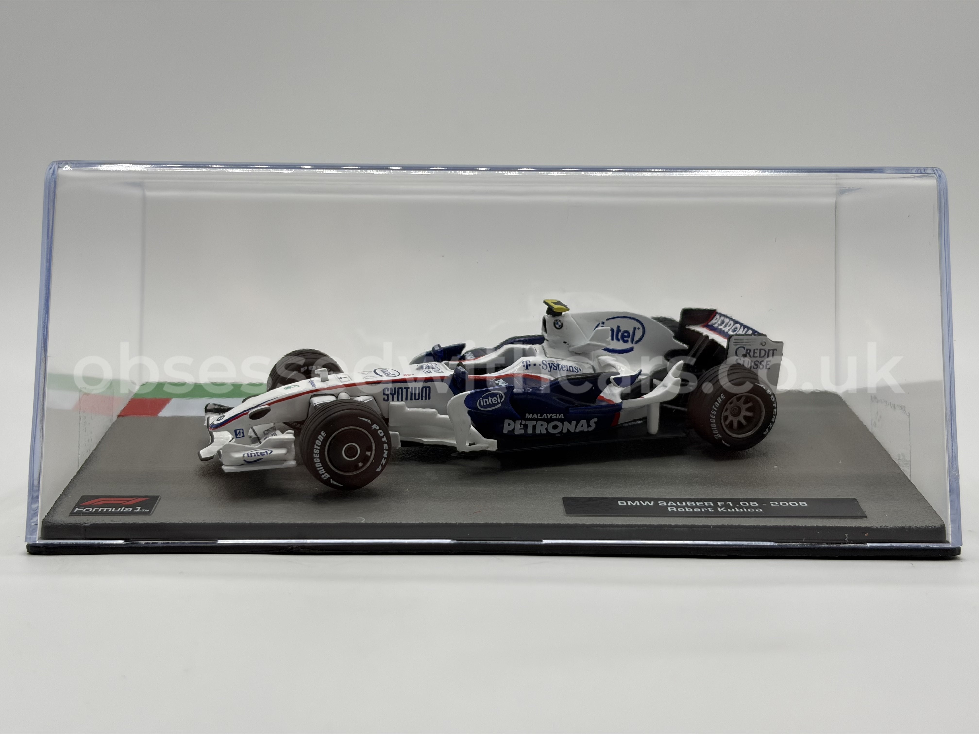 1/43 2008 BMW Sauber F1.08 - Robert Kubica | Model Car - Obsessed