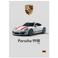 110 Porsche 911R Poster - Minimalist Collection
