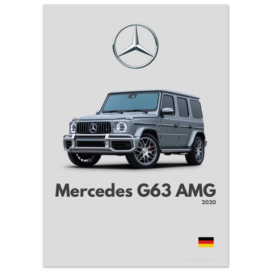 Mercedes G63 AMG Poster - Minimalist Collection