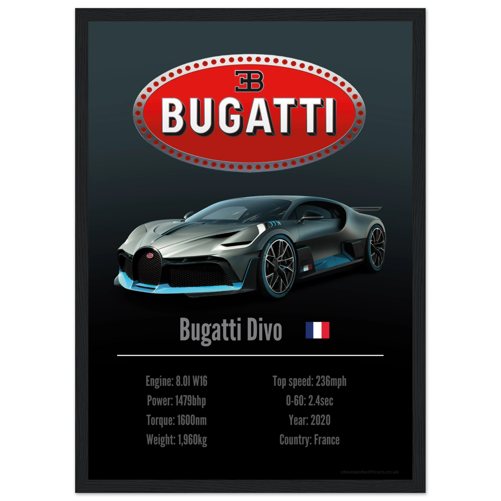 Bugatti Divo Poster - Accent Collection