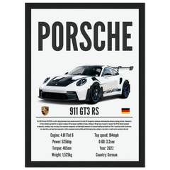 052 Porsche 911 GT3 RS Poster - Precision Collection