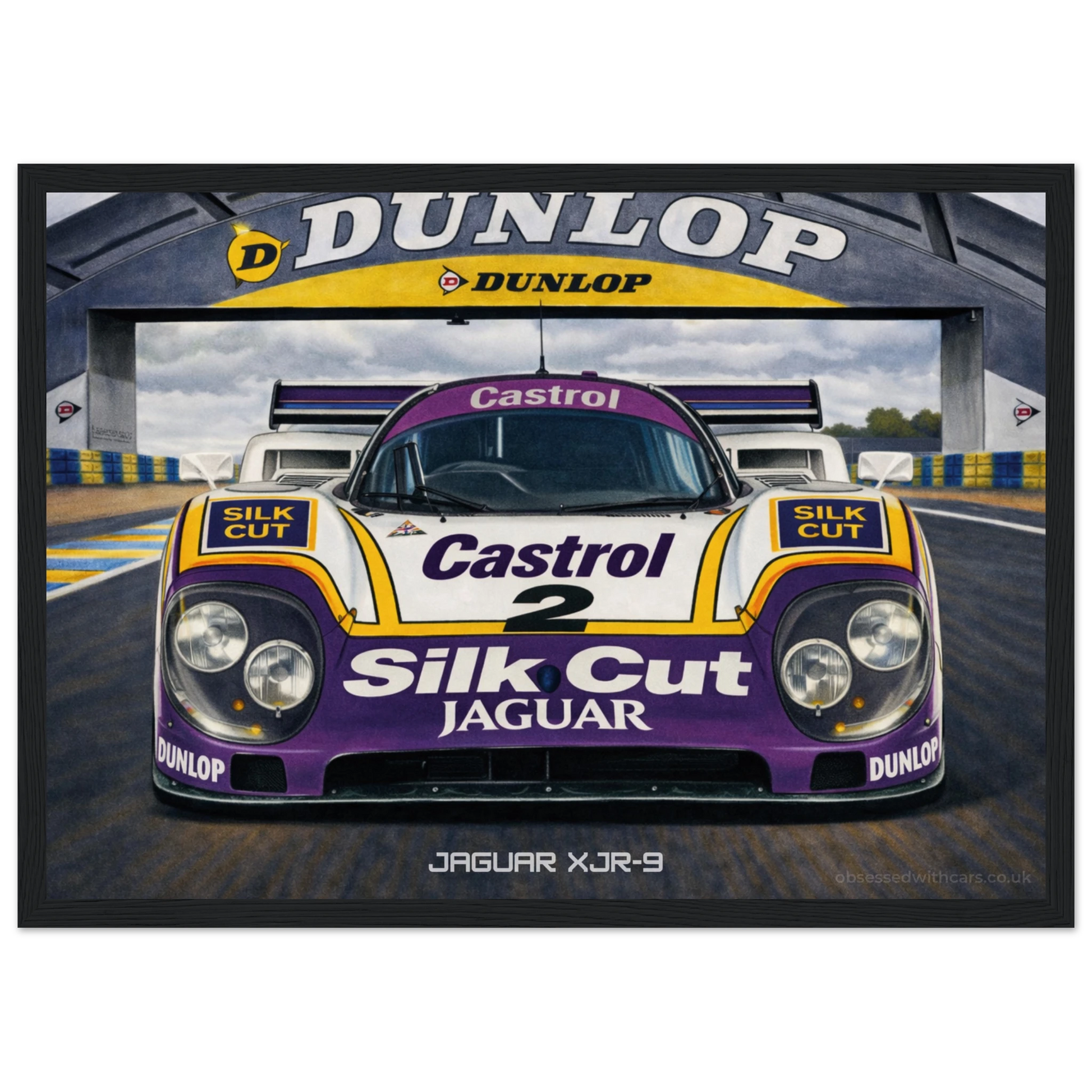 Silk Cut Jaguar XJR-9 Poster - Le Mans Legends Collection
