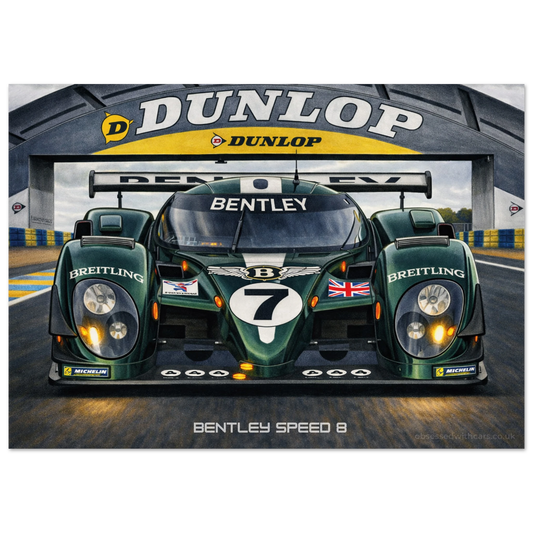 Bentley Speed 8 Poster - Le Mans Legends Collection