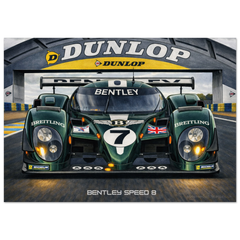 Bentley Speed 8 Poster - Le Mans Legends Collection
