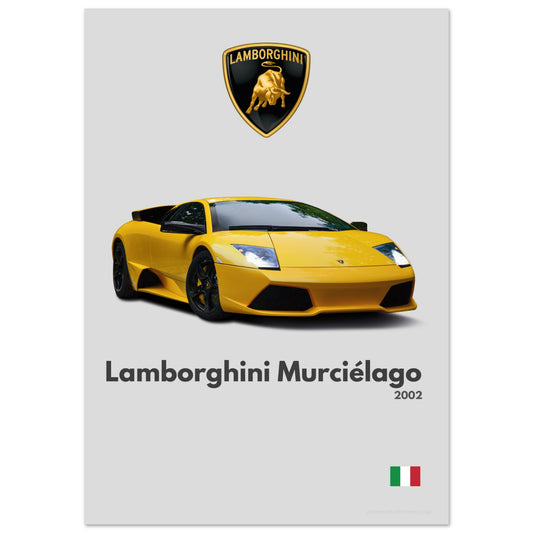 Lamborghini Murcielago Poster - Minimalist Collection