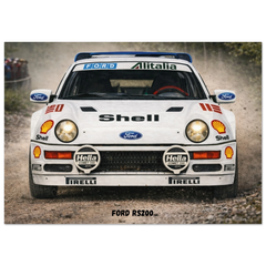 Ford RS200 Poster - Rally Legends Collection