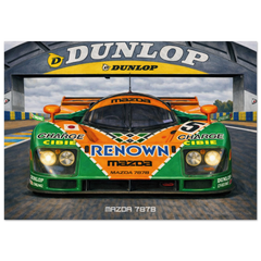 Mazda 787B Poster - Le Mans Legends Collection