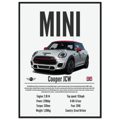 104 Mini Cooper JCW Poster - Precision Collection