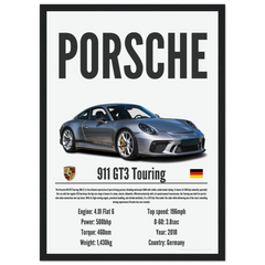 428 Porsche 911 GT3 Touring Poster - Precision Collection