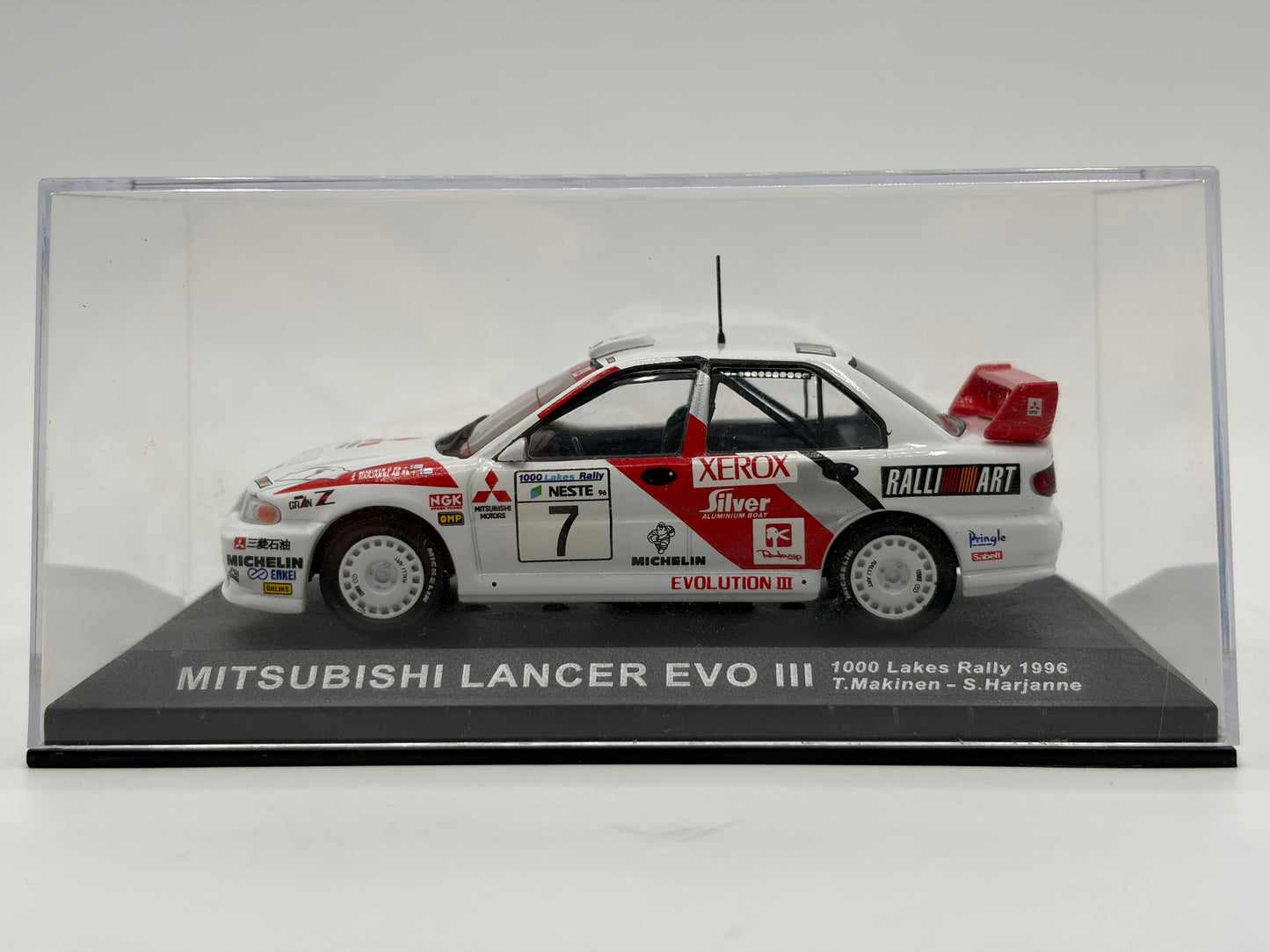 1/43 1996 Mitsubishi Lancer Evo III - 1000 Lakes Rally - Makinen / Harjanne | Model Rally Car