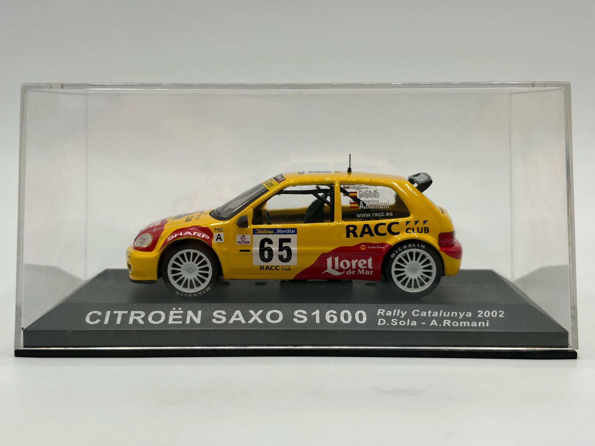 1/43 2002 Citroen Saxo S1600 - Rally of Catalunya - Sola / Romani | Model Rally Car