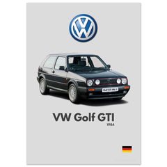 072 Volkswagen Golf GTI Poster - Minimalist Collection