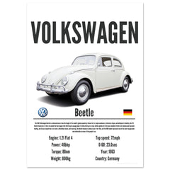 473 Volkswagen Beetle Poster - Precision Collection