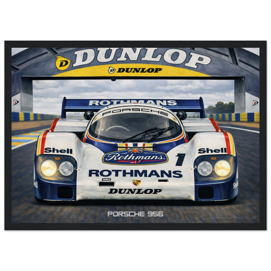 Rothmans Porsche 956 Poster - Le Mans Legends Collection
