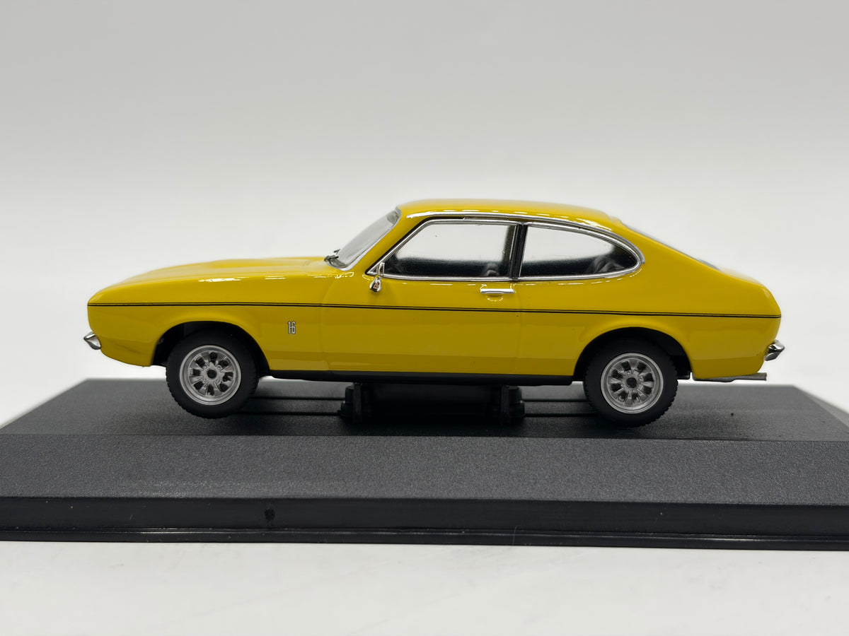 1/43 1977 Ford Capri Mk2 - Signal Yellow - Corgi Vanguards | Model Car
