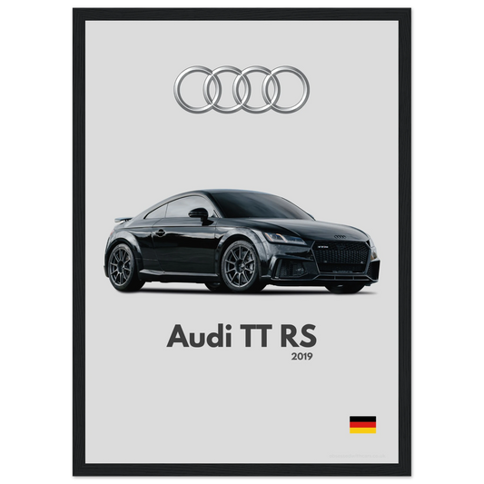 Audi TT RS Poster - Minimalist Collection