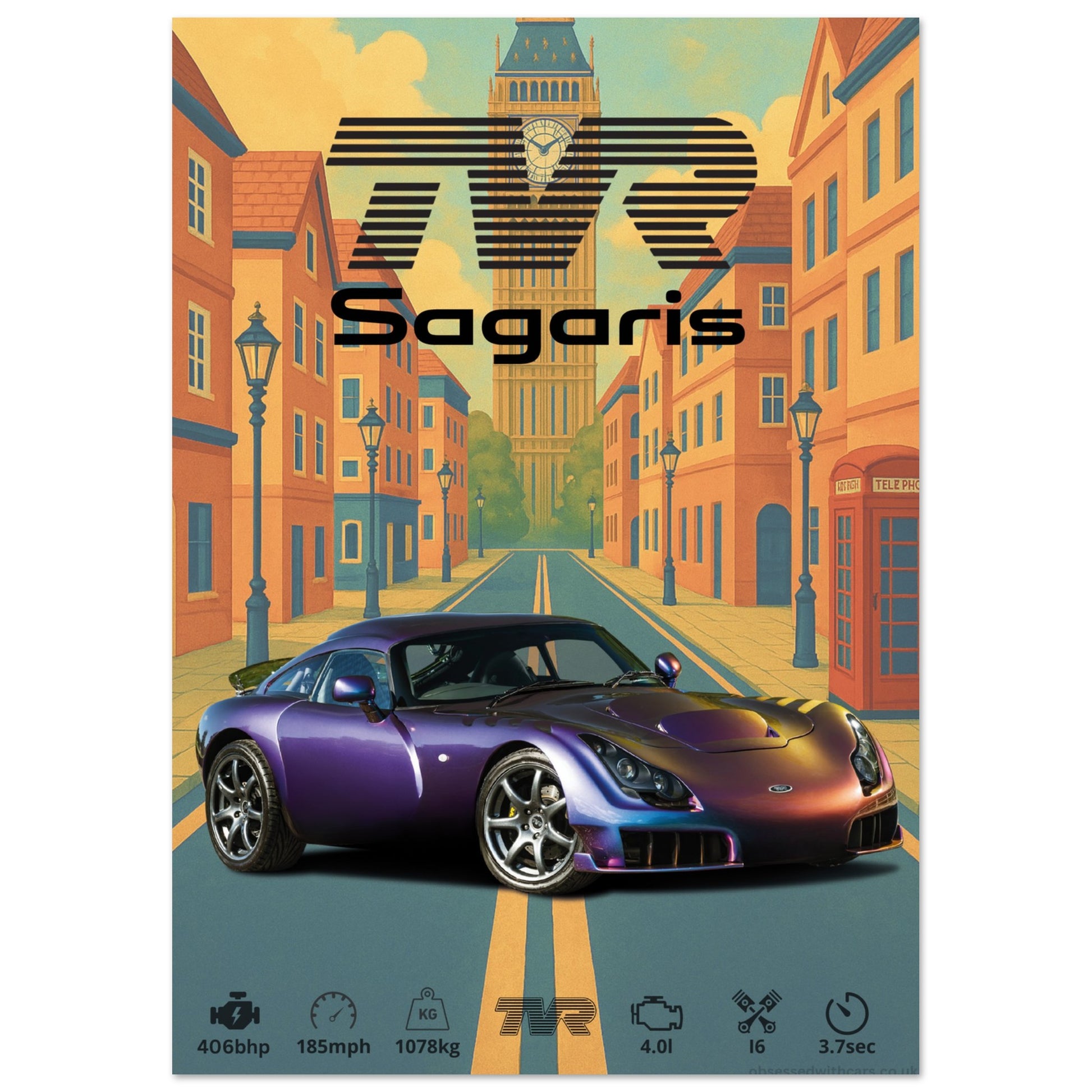 TVR Sagaris Poster - Abstract Collection