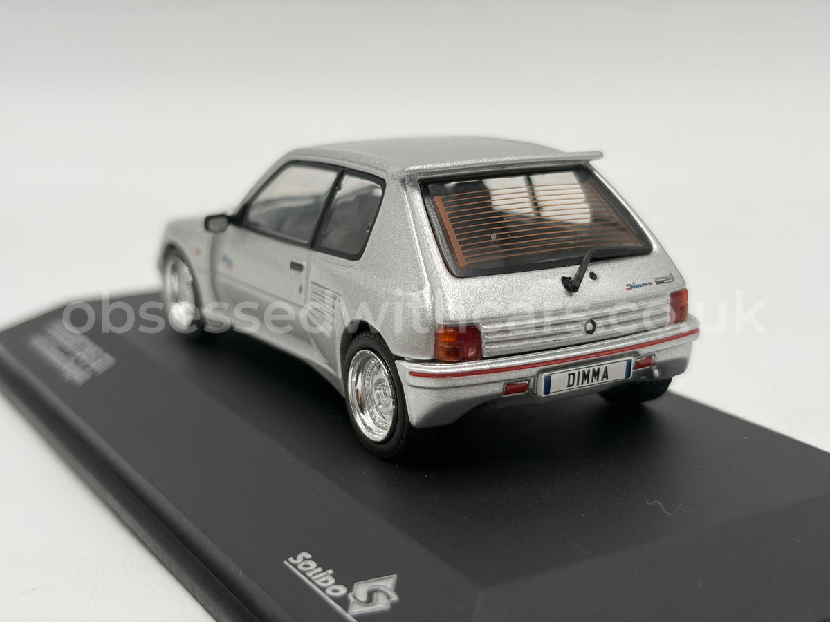 1/43 1992 Peugeot 205 GTI with Dimma Bodykit - Gris Futura - Solido | Model Car