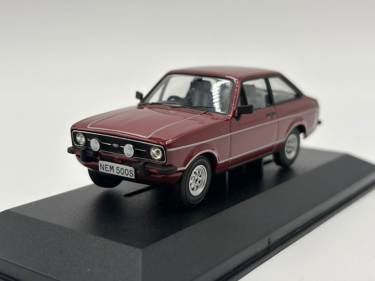 1/43 1977 Ford Escort Mk2 1300 Sport - Jupiter Red - Corgi Vanguards | Model Car