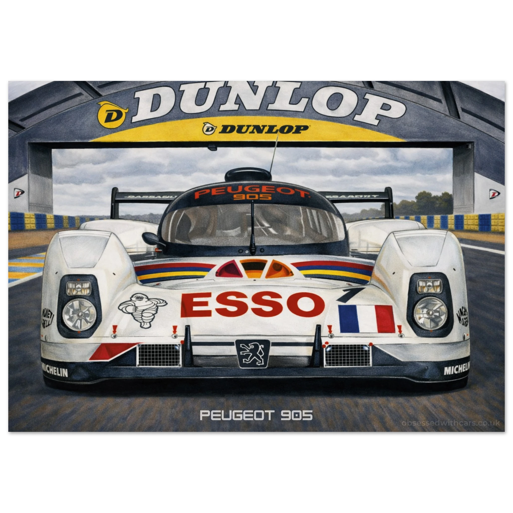 Peugeot 905 Poster - Le Mans Legends Collection
