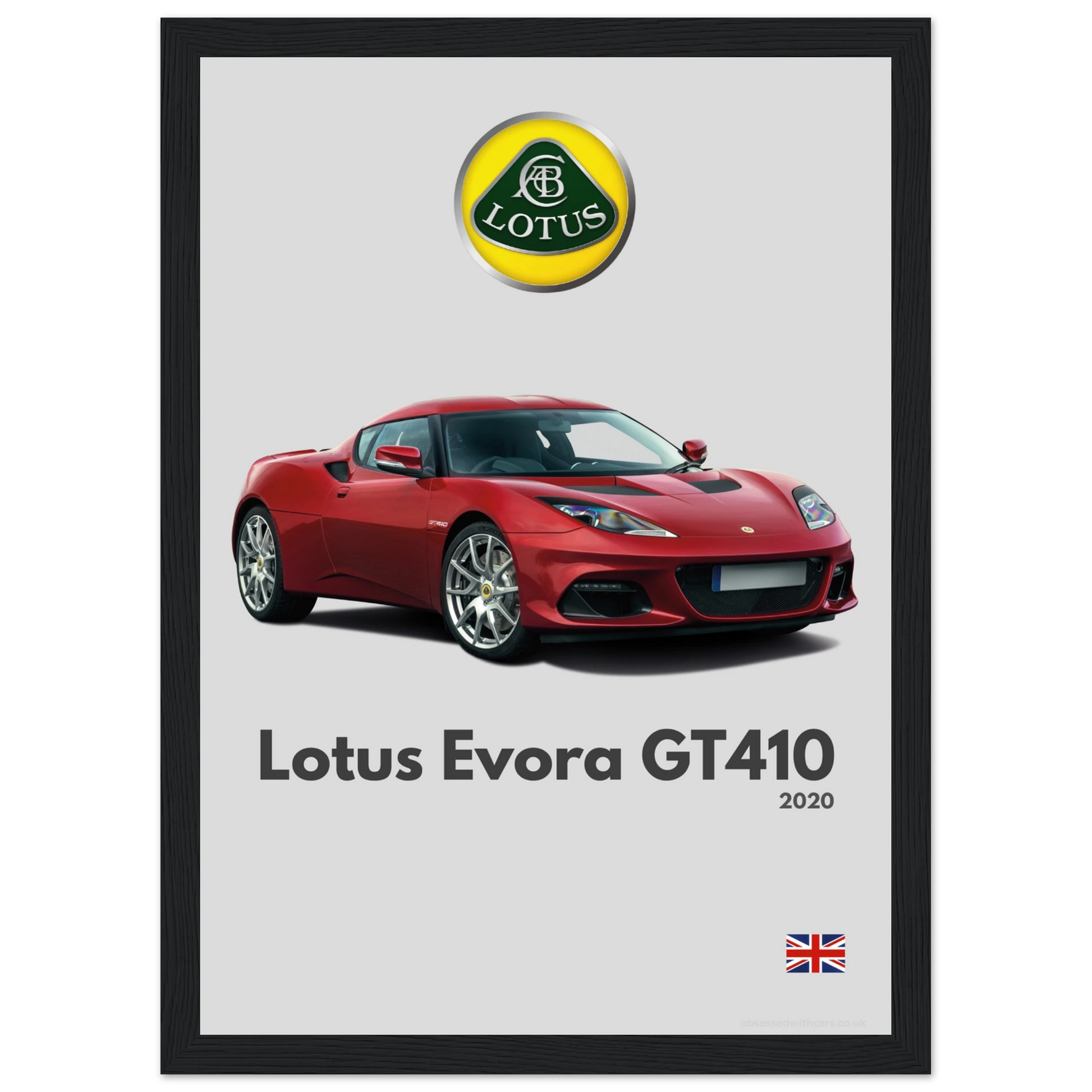 Lotus Evora GT410 Poster - Minimalist Collection