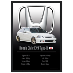 141 Honda Civic EK9 Type R Poster - Accent Collection
