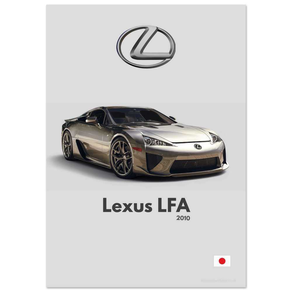 060 Lexus LFA Poster - Minimalist Collection