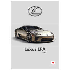 060 Lexus LFA Poster - Minimalist Collection
