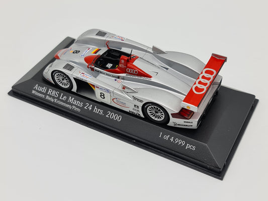 1/43 2000 Audi R8S - Biela / Kristensen / Pirro - Minichamps | Model Le Mans Car