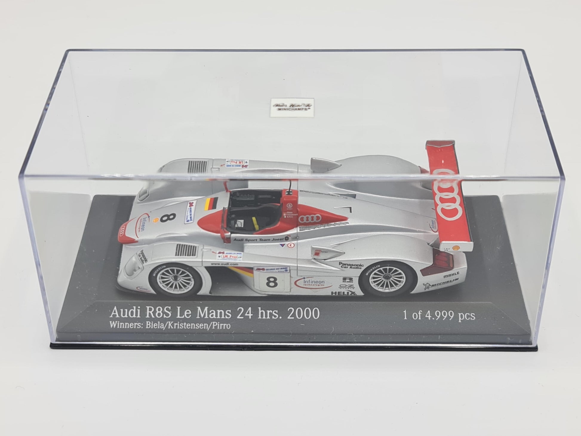 1/43 2000 Audi R8S - Biela / Kristensen / Pirro - Minichamps | Model Le Mans Car