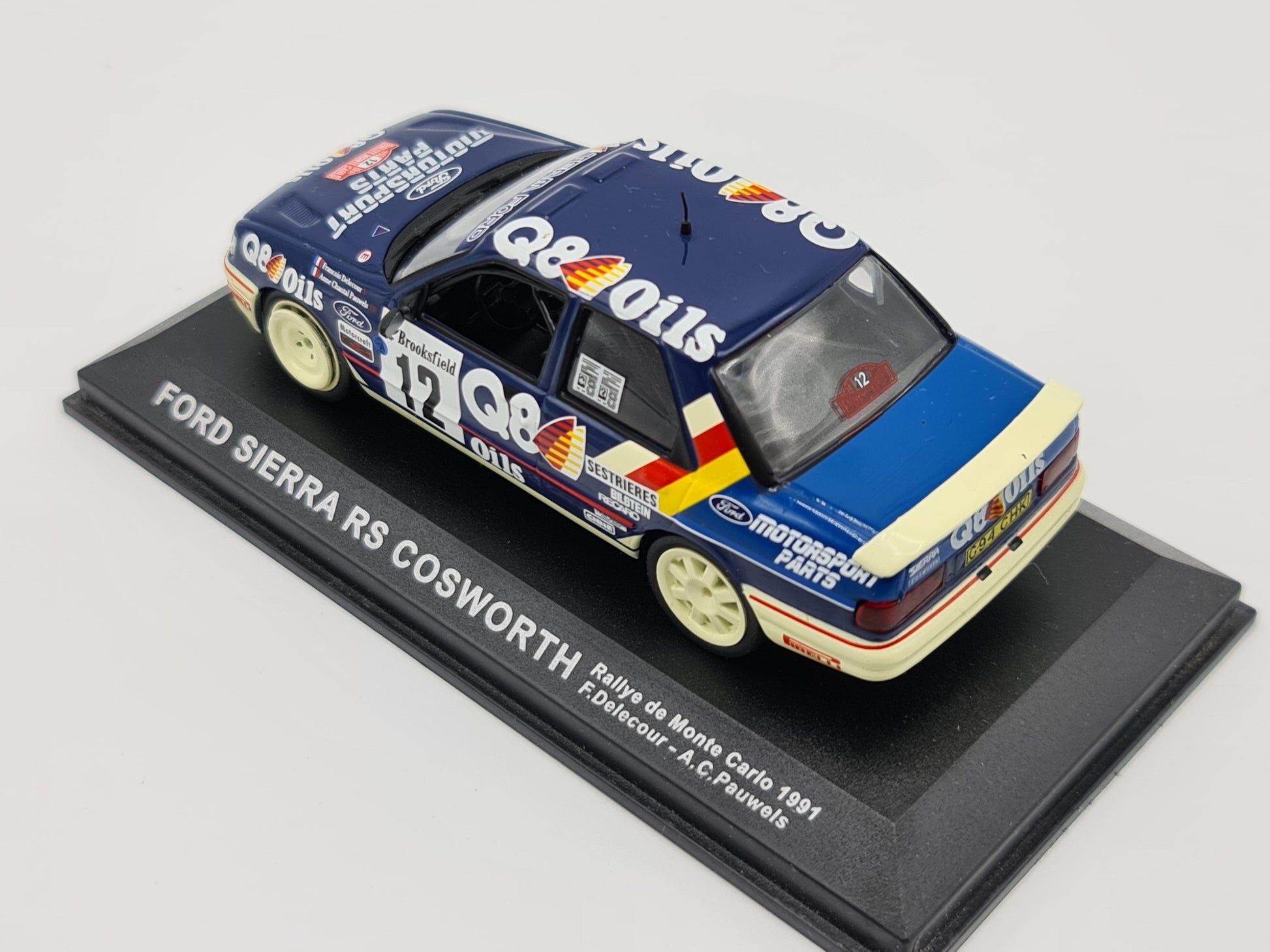 1/43 1991 Ford Sierra RS Cosworth - Monte Carlo Rally - Delecour / Pauwels | Model Rally Car