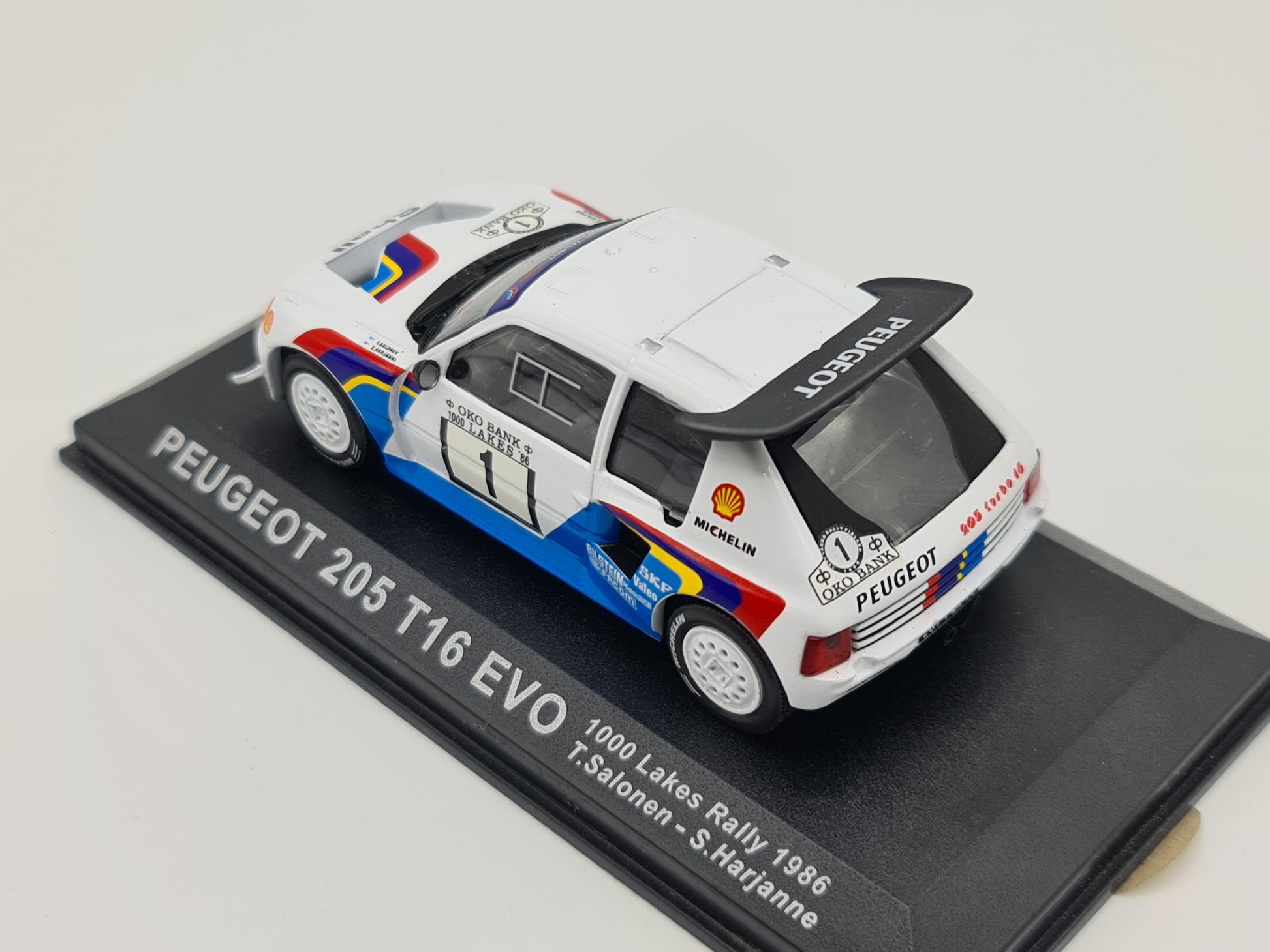 1/43 1986 Peugeot 205 T16 Evo - 1000 Lakes Rally - Salonen / Harjanne | Model Rally Car