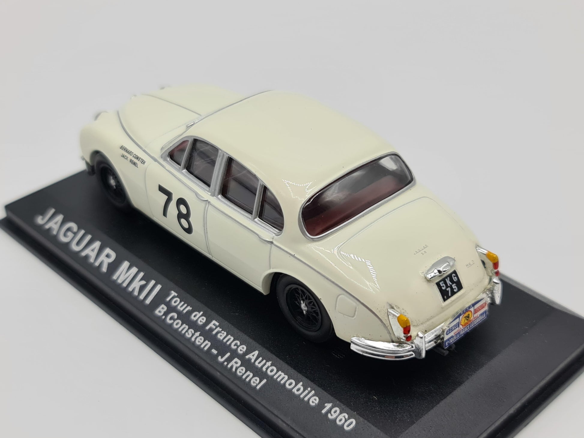 1/43 1960 Jaguar MkII - Tour de France Automobile - Consten / Renel | Model Rally Car