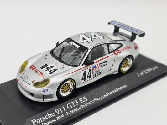 1/43 2004 Porsche 911 GT3 RS - 24h Daytona - Policastro / Policastro Jr / Fitzgerald / Liddell / Mowlem - Minichamps