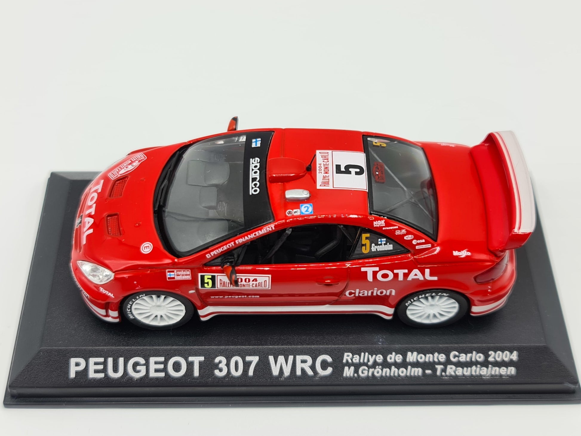 1/43 2004 Peugeot 307 WRC - Monte Carlo Rally - Grönholm / Rautiainen | Model Rally Car