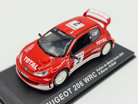 1/43 2003 Peugeot 206 WRC - Monte Carlo Rally - Burns / Reid