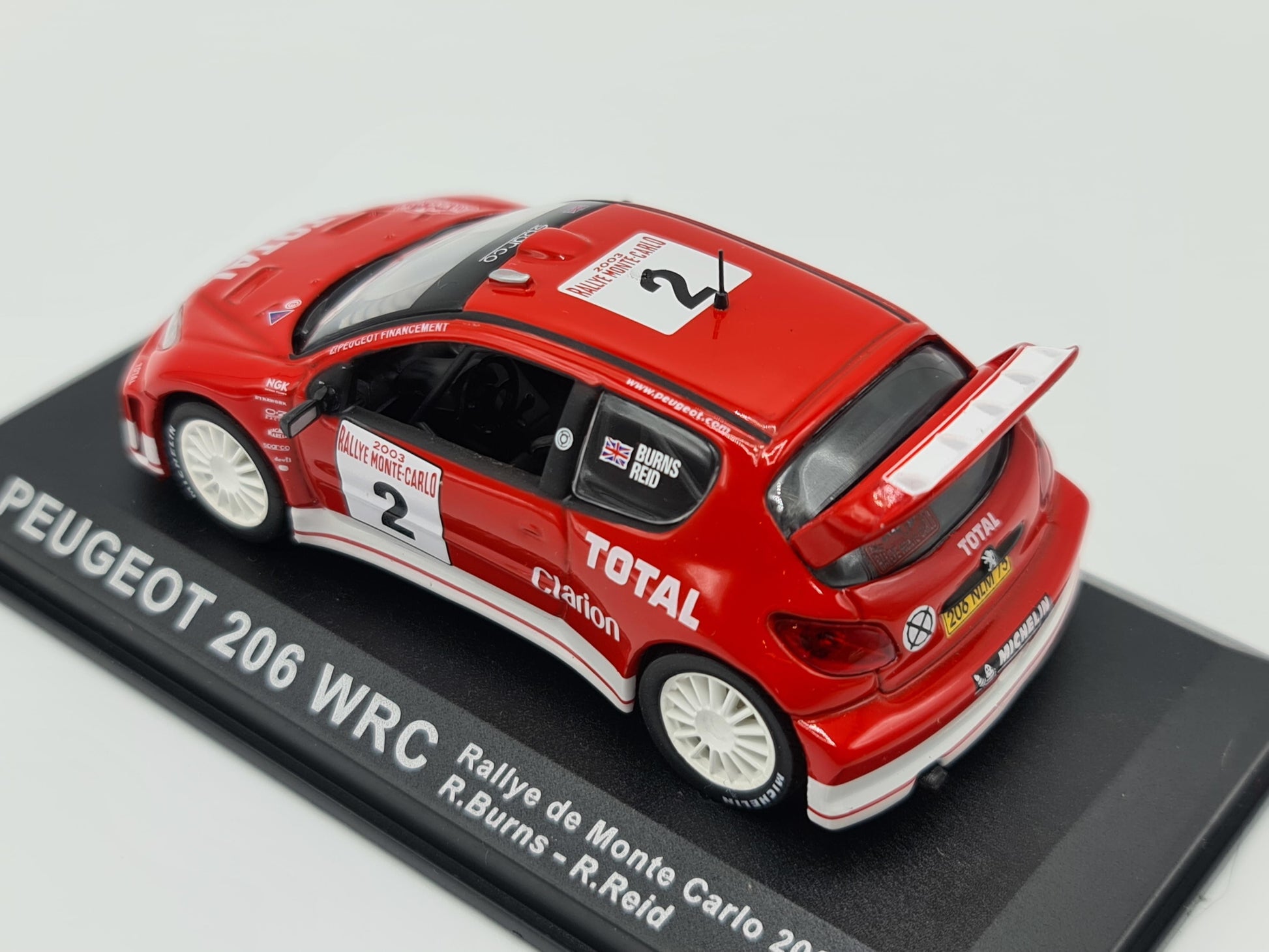 1/43 2003 Peugeot 206 WRC - Monte Carlo Rally - Burns / Reid