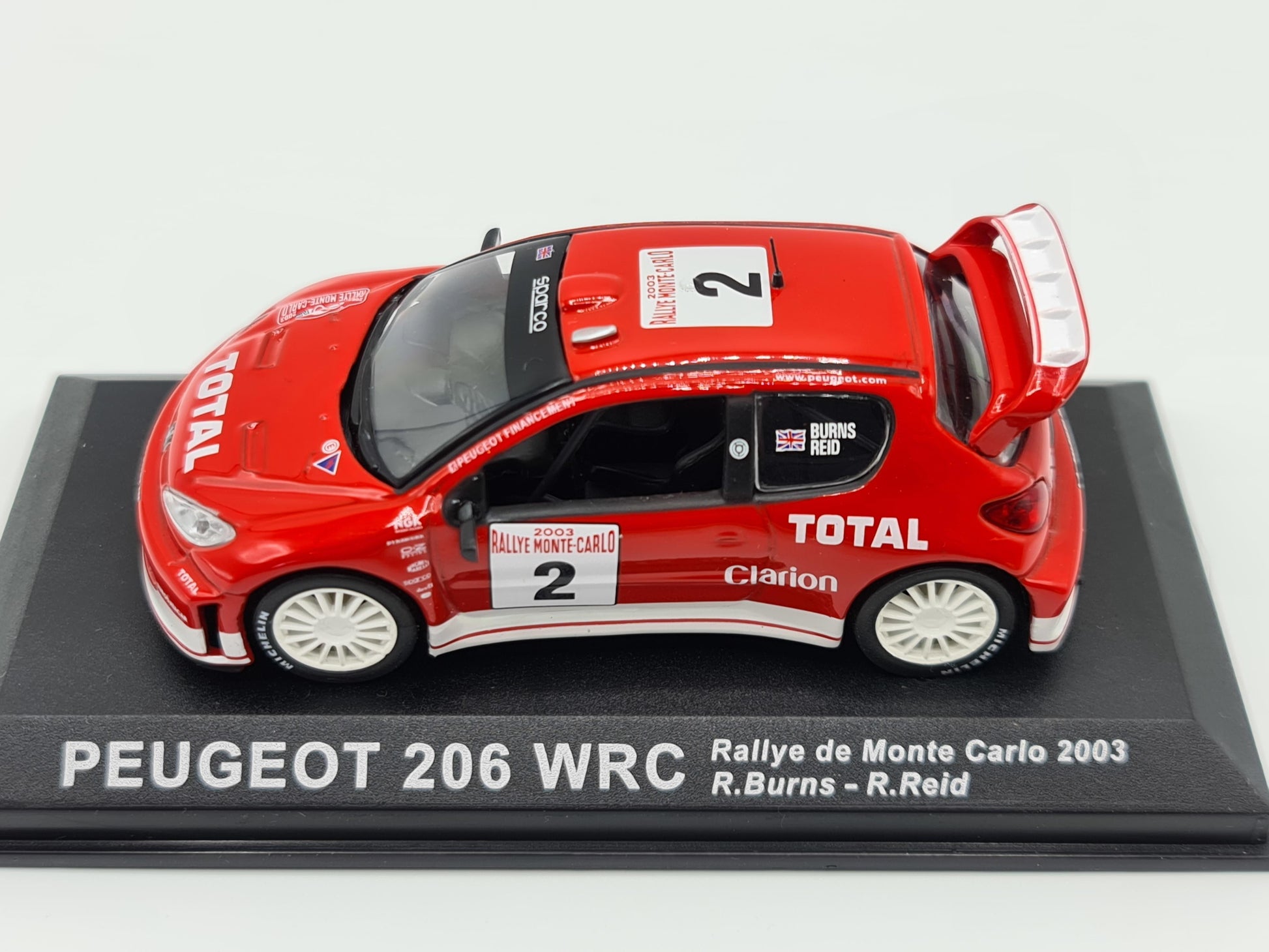 1/43 2003 Peugeot 206 WRC - Monte Carlo Rally - Burns / Reid